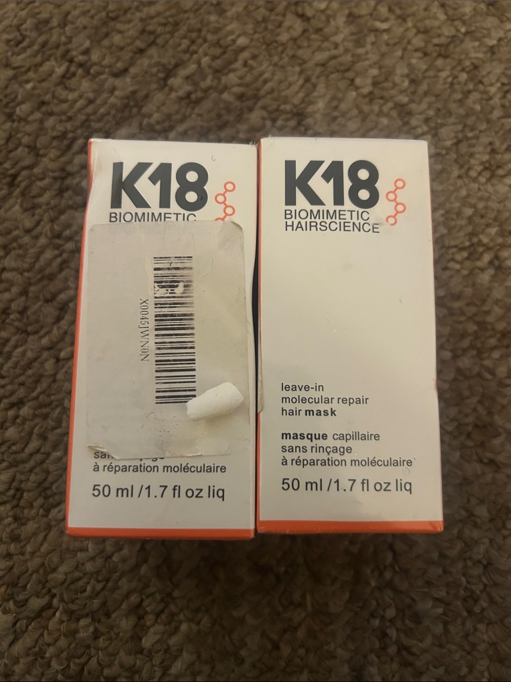 2 K18 Leave-In Molecular Repair Hair Mask
